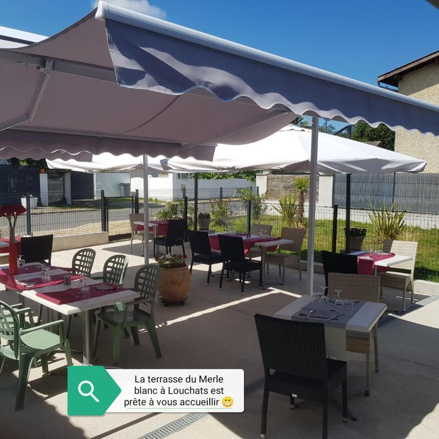 Hotel Le Merle Blanc Louchats Exterior foto